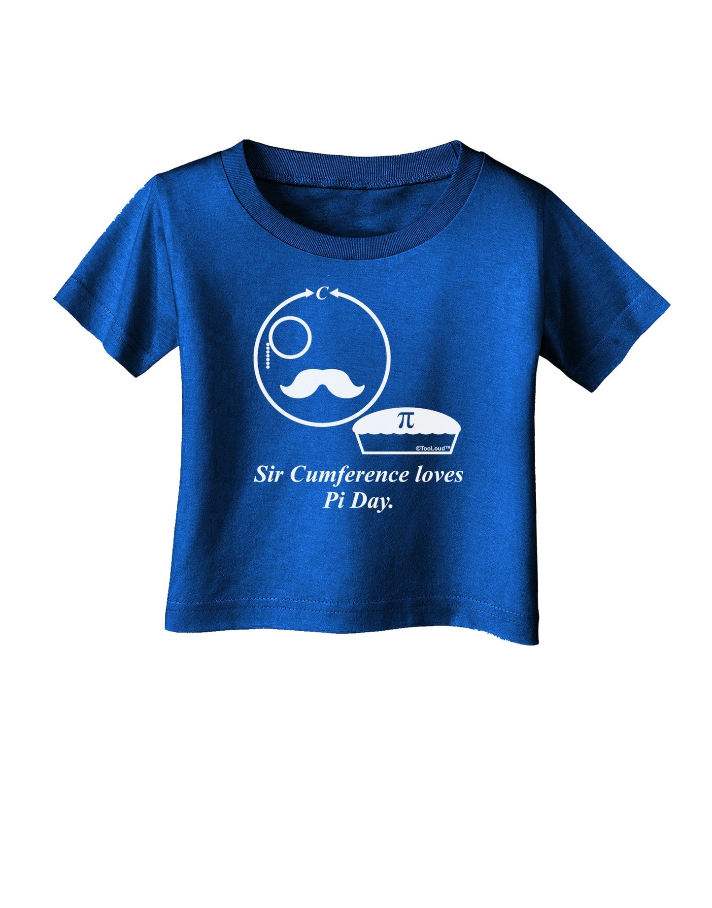 Sir Cumference Loves Pi Day Infant T-Shirt Dark-Infant T-Shirt-TooLoud-Royal-Blue-06-Months-Davson Sales
