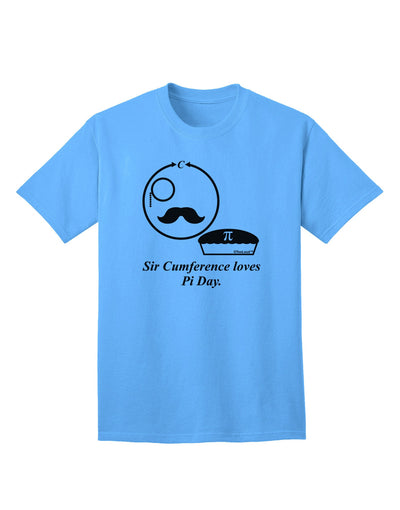 Sir Cumference Loves Pi Day - Premium Adult T-Shirt for Math Enthusiasts-Mens T-shirts-TooLoud-Aquatic-Blue-Small-Davson Sales