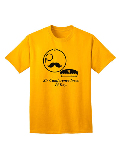 Sir Cumference Loves Pi Day - Premium Adult T-Shirt for Math Enthusiasts-Mens T-shirts-TooLoud-Gold-Small-Davson Sales