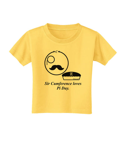 Sir Cumference Loves Pi Day Toddler T-Shirt-Toddler T-Shirt-TooLoud-Yellow-2T-Davson Sales