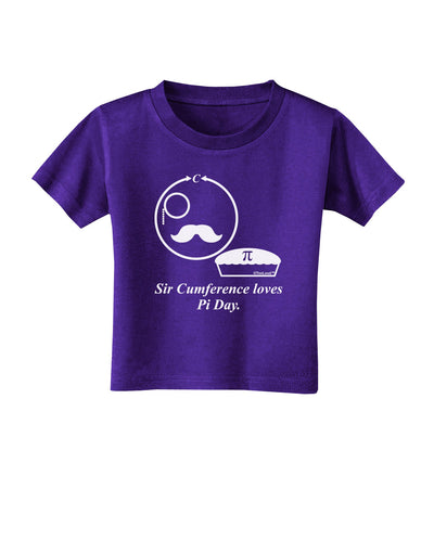 Sir Cumference Loves Pi Day Toddler T-Shirt Dark-Toddler T-Shirt-TooLoud-Purple-2T-Davson Sales