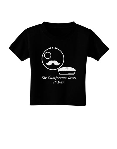 Sir Cumference Loves Pi Day Toddler T-Shirt Dark-Toddler T-Shirt-TooLoud-Black-2T-Davson Sales