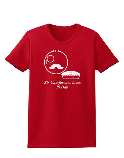 Sir Cumference Loves Pi Day Womens Dark T-Shirt-TooLoud-Red-X-Small-Davson Sales