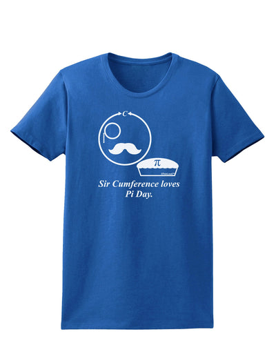 Sir Cumference Loves Pi Day Womens Dark T-Shirt-TooLoud-Royal-Blue-X-Small-Davson Sales