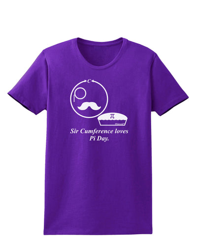 Sir Cumference Loves Pi Day Womens Dark T-Shirt-TooLoud-Purple-X-Small-Davson Sales