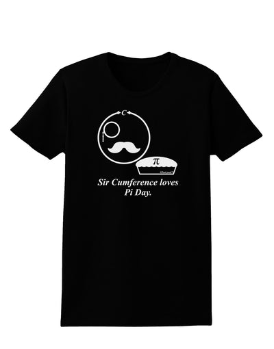 Sir Cumference Loves Pi Day Womens Dark T-Shirt-TooLoud-Black-X-Small-Davson Sales