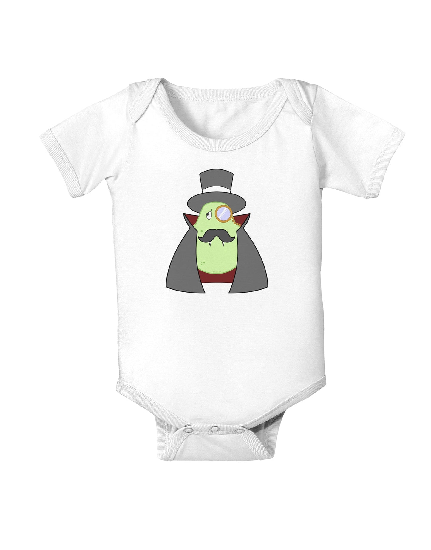 Sir Pearrington Vampire - Cute Fruit Baby Romper Bodysuit-Baby Romper-TooLoud-White-06-Months-Davson Sales