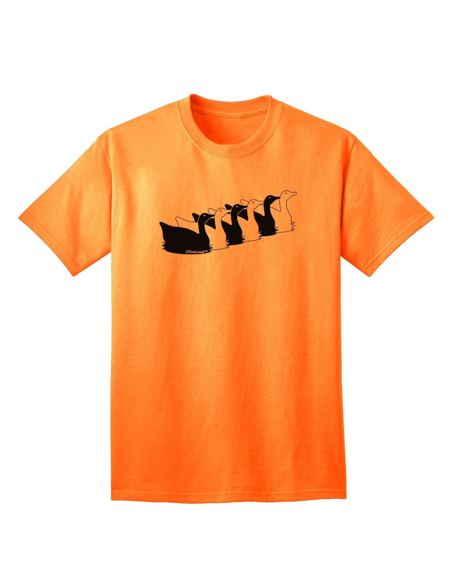 Six Geese A Laying - Premium Adult T-Shirt Collection-Mens T-shirts-TooLoud-Neon-Orange-Small-Davson Sales