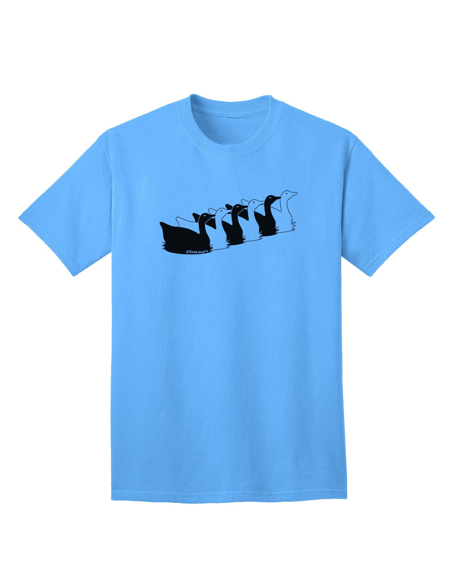 Six Geese A Laying - Premium Adult T-Shirt Collection-Mens T-shirts-TooLoud-Aquatic-Blue-Small-Davson Sales
