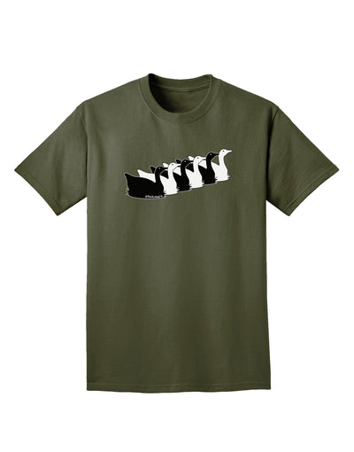 Six Geese A laying Adult Dark T-Shirt-Mens T-Shirt-TooLoud-Military-Green-Small-Davson Sales