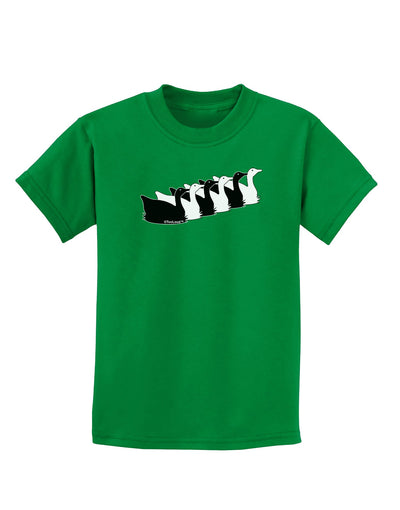 Six Geese A laying Childrens Dark T-Shirt-Childrens T-Shirt-TooLoud-Kelly-Green-X-Small-Davson Sales