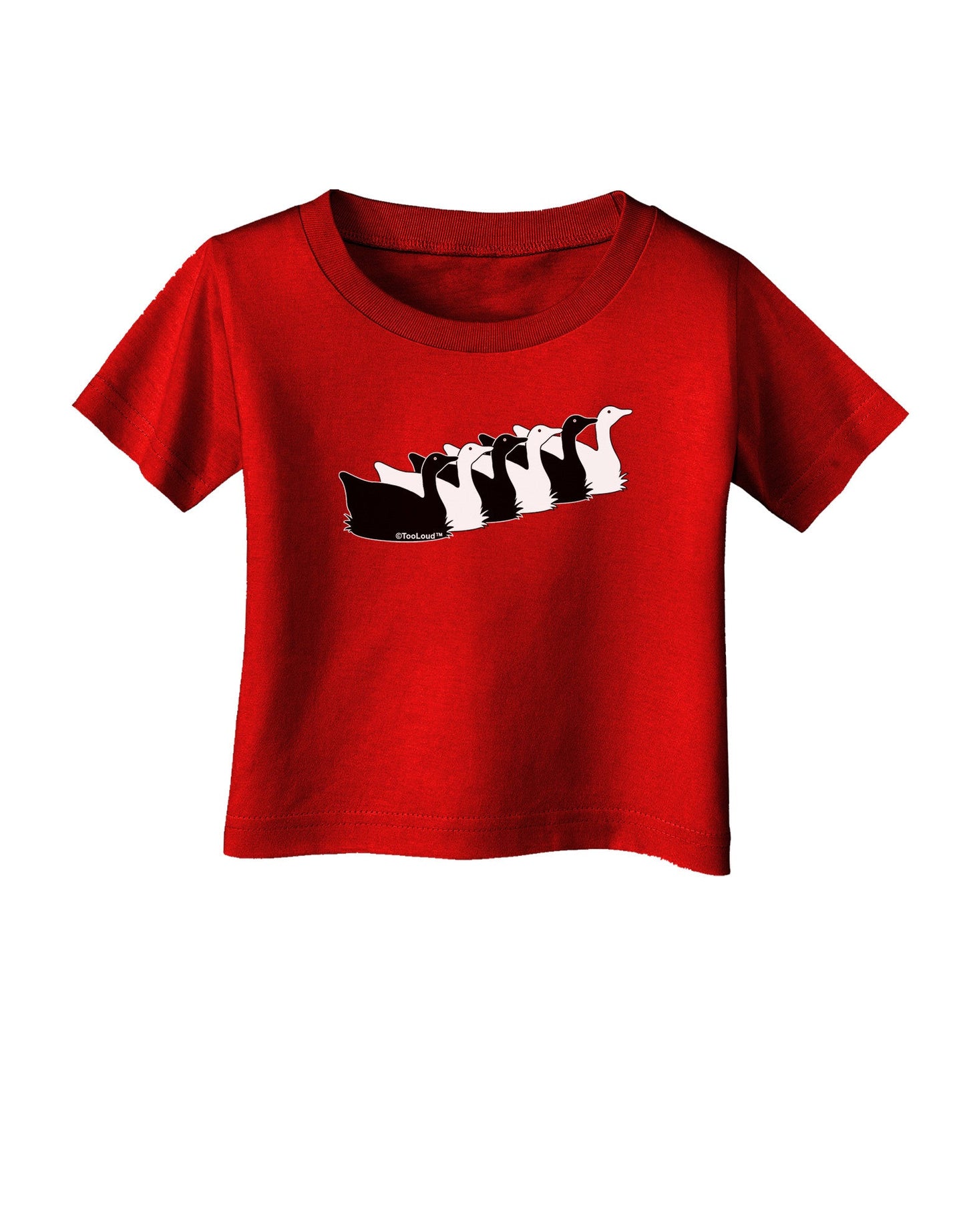 Six Geese A laying Infant T-Shirt Dark-Infant T-Shirt-TooLoud-Red-06-Months-Davson Sales