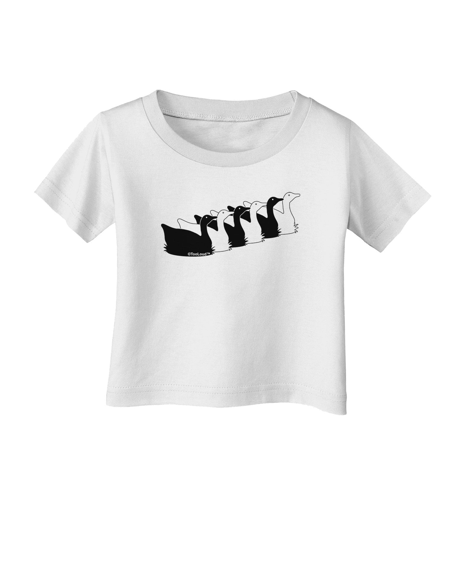 Six Geese A laying Infant T-Shirt-Infant T-Shirt-TooLoud-White-06-Months-Davson Sales