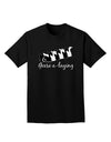 Six Geese A laying Text Adult Dark T-Shirt-Mens T-Shirt-TooLoud-Black-Small-Davson Sales