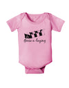 Six Geese A laying Text Baby Romper Bodysuit-Baby Romper-TooLoud-Pink-06-Months-Davson Sales