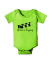 Six Geese A laying Text Baby Romper Bodysuit-Baby Romper-TooLoud-Lime-06-Months-Davson Sales