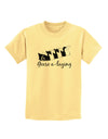 Six Geese A laying Text Childrens T-Shirt-Childrens T-Shirt-TooLoud-Daffodil-Yellow-X-Small-Davson Sales