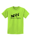 Six Geese A laying Text Childrens T-Shirt-Childrens T-Shirt-TooLoud-Lime-Green-X-Small-Davson Sales