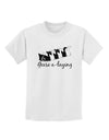 Six Geese A laying Text Childrens T-Shirt-Childrens T-Shirt-TooLoud-White-X-Small-Davson Sales