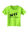 Six Geese A laying Text Toddler T-Shirt-Toddler T-Shirt-TooLoud-Lime-Green-2T-Davson Sales