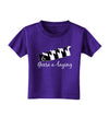 Six Geese A laying Text Toddler T-Shirt Dark-Toddler T-Shirt-TooLoud-Purple-2T-Davson Sales