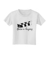 Six Geese A laying Text Toddler T-Shirt-Toddler T-Shirt-TooLoud-White-2T-Davson Sales