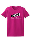 Six Geese A laying Text Womens Dark T-Shirt-TooLoud-Hot-Pink-Small-Davson Sales