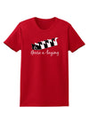 Six Geese A laying Text Womens Dark T-Shirt-TooLoud-Red-X-Small-Davson Sales