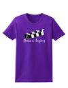 Six Geese A laying Text Womens Dark T-Shirt-TooLoud-Purple-X-Small-Davson Sales