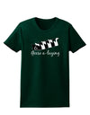 Six Geese A laying Text Womens Dark T-Shirt-TooLoud-Forest-Green-Small-Davson Sales