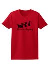 Six Geese A laying Text Womens T-Shirt-Womens T-Shirt-TooLoud-Red-X-Small-Davson Sales