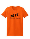 Six Geese A laying Text Womens T-Shirt-Womens T-Shirt-TooLoud-Orange-X-Small-Davson Sales