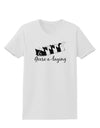 Six Geese A laying Text Womens T-Shirt-Womens T-Shirt-TooLoud-White-X-Small-Davson Sales