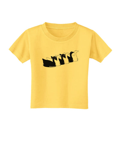 Six Geese A laying Toddler T-Shirt-Toddler T-Shirt-TooLoud-Yellow-2T-Davson Sales