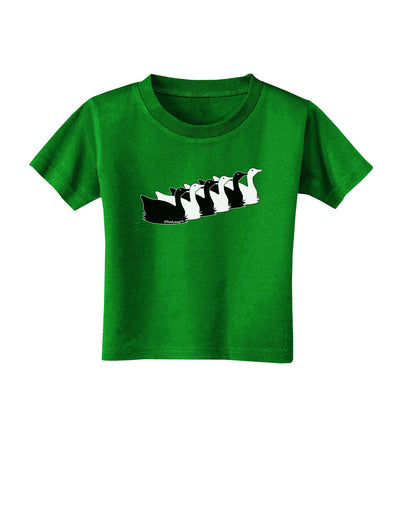 Six Geese A laying Toddler T-Shirt Dark-Toddler T-Shirt-TooLoud-Clover-Green-2T-Davson Sales