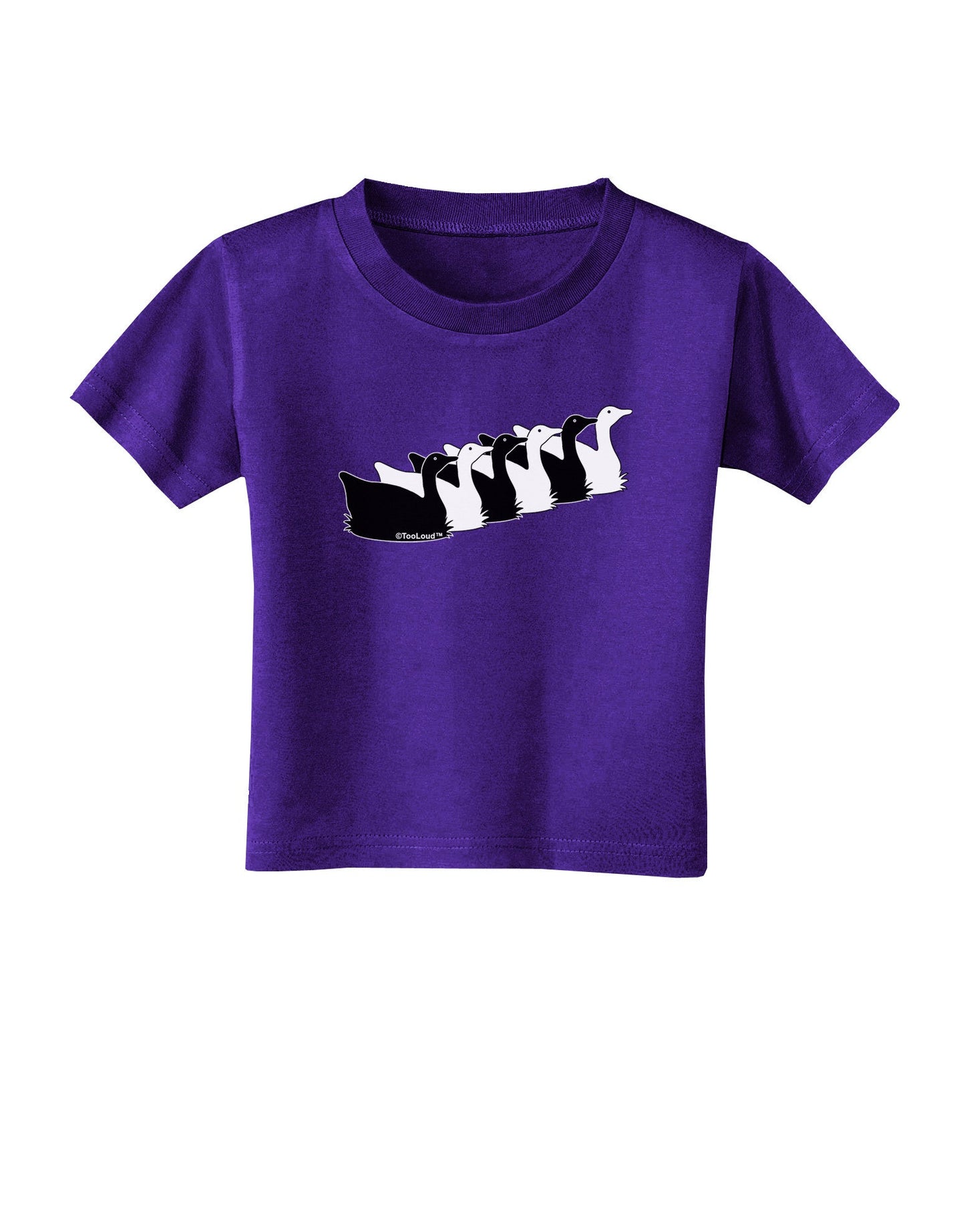 Six Geese A laying Toddler T-Shirt Dark-Toddler T-Shirt-TooLoud-Purple-2T-Davson Sales