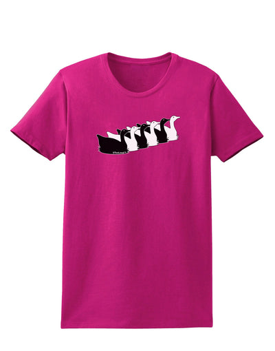 Six Geese A laying Womens Dark T-Shirt-TooLoud-Hot-Pink-Small-Davson Sales