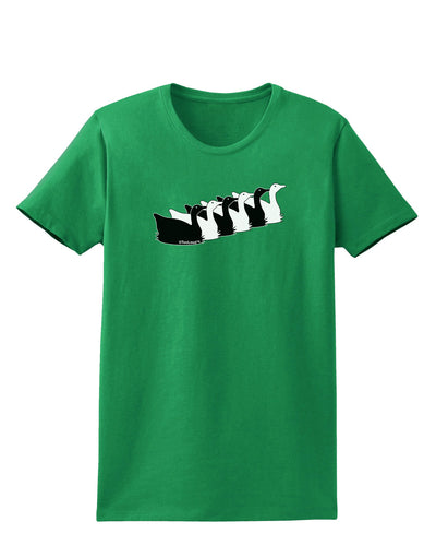 Six Geese A laying Womens Dark T-Shirt-TooLoud-Kelly-Green-X-Small-Davson Sales