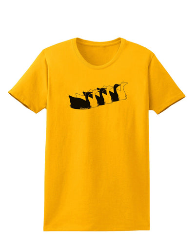 Six Geese A laying Womens T-Shirt-Womens T-Shirt-TooLoud-Gold-X-Small-Davson Sales