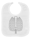 Skeleton Ribcage Halloween Baby Bib