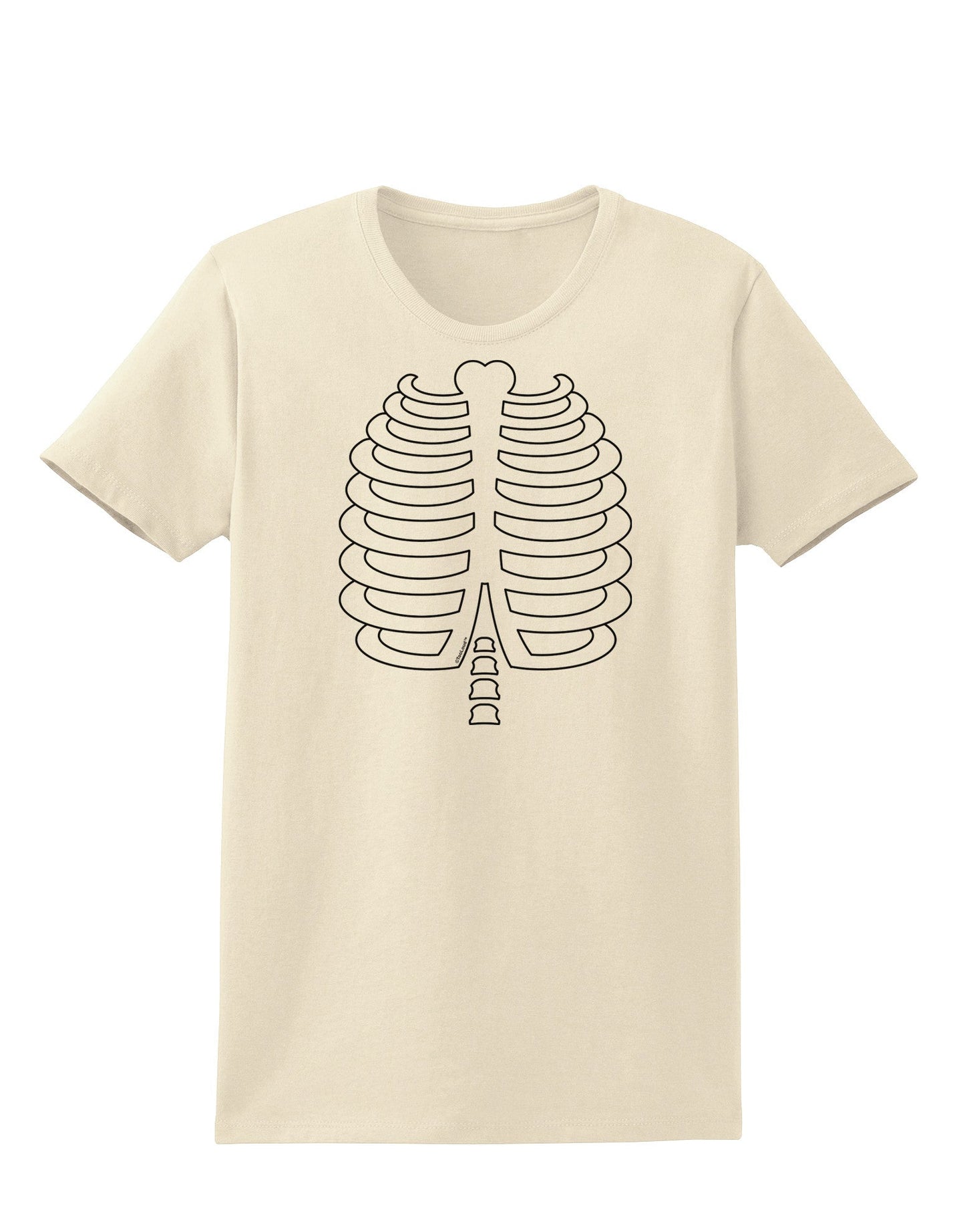 Skeleton Ribcage Halloween Womens T-Shirt-Womens T-Shirt-TooLoud-Natural-X-Small-Davson Sales