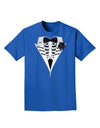 Skeleton Tuxedo Halloween Adult Dark T-Shirt-Mens T-Shirt-TooLoud-Royal-Blue-Small-Davson Sales