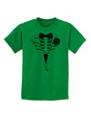 Skeleton Tuxedo Halloween Childrens T-Shirt-Childrens T-Shirt-TooLoud-Kelly-Green-X-Small-Davson Sales