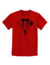 Skeleton Tuxedo Halloween Childrens T-Shirt-Childrens T-Shirt-TooLoud-Red-X-Small-Davson Sales