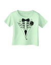 Skeleton Tuxedo Halloween Infant T-Shirt-Infant T-Shirt-TooLoud-Lime-Green-06-Months-Davson Sales