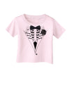 Skeleton Tuxedo Halloween Infant T-Shirt-Infant T-Shirt-TooLoud-Candy-Pink-06-Months-Davson Sales