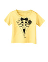 Skeleton Tuxedo Halloween Infant T-Shirt-Infant T-Shirt-TooLoud-Yellow-06-Months-Davson Sales