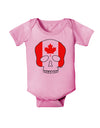 Skull Flag Canada Baby Romper Bodysuit-Baby Romper-TooLoud-Pink-06-Months-Davson Sales