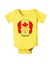 Skull Flag Canada Baby Romper Bodysuit-Baby Romper-TooLoud-Yellow-06-Months-Davson Sales