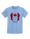 Skull Flag Canada Childrens T-Shirt-Childrens T-Shirt-TooLoud-Light-Blue-X-Small-Davson Sales